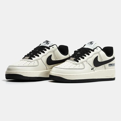 Кроссовки Nike Air Force 1 Low x Balenciaga White Black (Белый) - фото 2 