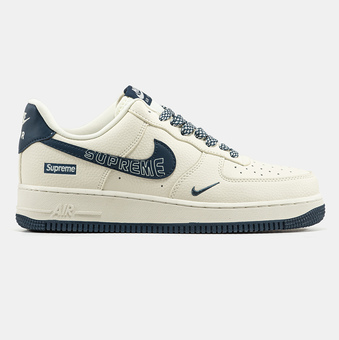 Кросівки Nike Air Force 1 Low x Supreme Beige Blue