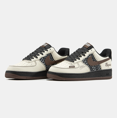 Кросівки Nike Air Force 1 Low x Supreme Beige Brown (Бежевий) - фото 2 