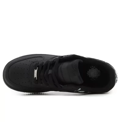 Кроссовки Nike Air Force 1 Low x Supreme x Comme des Garçons SHIRT Eyes Black (Черный) - фото 4 