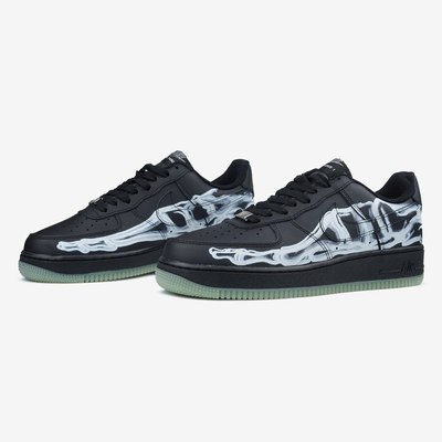 Кросівки Nike Air Force Low Skeleton QS black (Чорний) - фото 2 