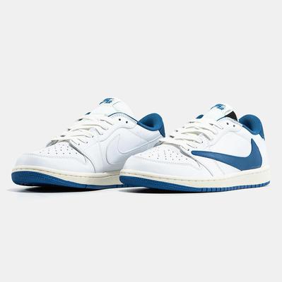 Кросівки Jordan 1 Retro Low x Fragment Design x Travis Scott Sail Military Blue DM7866-104 (Білий) - фото 2 
