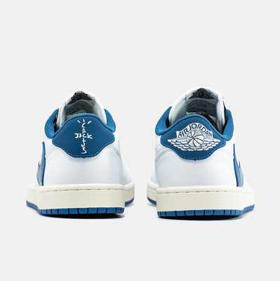 Кросівки Jordan 1 Retro Low x Fragment Design x Travis Scott Sail Military Blue DM7866-104 (Білий) - фото 5 