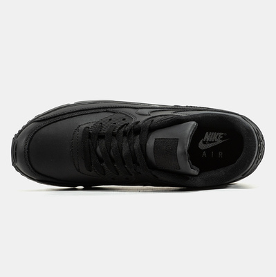 Кросівки Nike Air Max 90 Leather Black 302519-001 (Чорний) - фото 3 