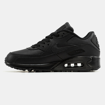 Кросівки Nike Air Max 90 Leather Black 302519-001 (Чорний) - фото 4 