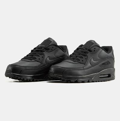 Кросівки Nike Air Max 90 Leather Black 302519-001 (Чорний) - фото 2 