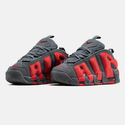 Кросівки Nike Air More Uptempo Low Dark Grey Light Crimson FZ3055-002 (Сірий) - фото 2 