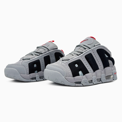 Кроссовки Nike Air More Uptempo Low Grey Black (Серый) - фото 2 