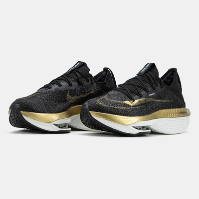 Кросівки Nike Air Zoom Alphafly NEXT 2 Black Metallic Gold Grain (Чорний) - фото 2 