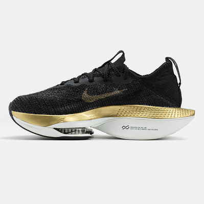 Кросівки Nike Air Zoom Alphafly NEXT 2 Black Metallic Gold Grain (Чорний) - фото 3 
