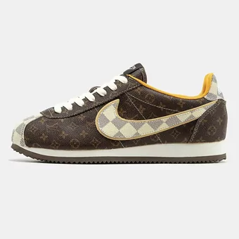 Кроссовки Nike Cortez x Louis Vuitton Brown Beige