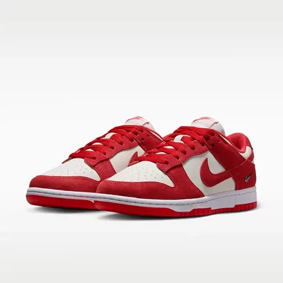 Кроссовки Nike Dunk Low Sail Light Crimson IO4244-103 (Красный) - фото 2 