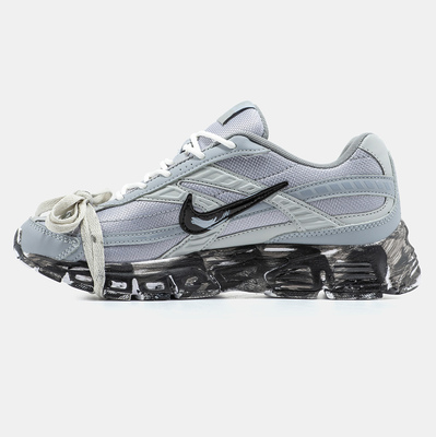 Кроссовки Nike Initiator Light Grey White Black Custom (Серый) - фото 4 