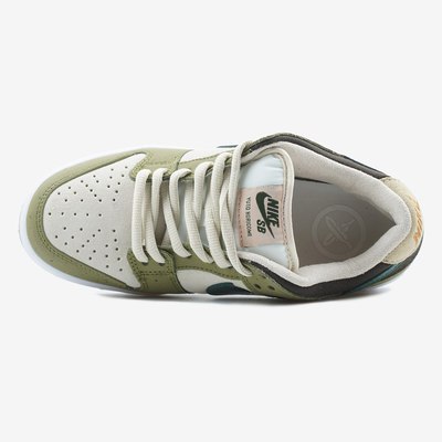 Кроссовки Nike SB Dunk Low Asparagus x Yuto Horigome (Белый) - фото 3 