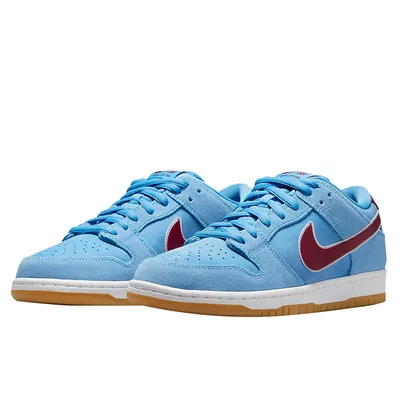 Кроссовки Nike SB Dunk Low Phillies DQ4040-400 (Голубой) - фото 2 