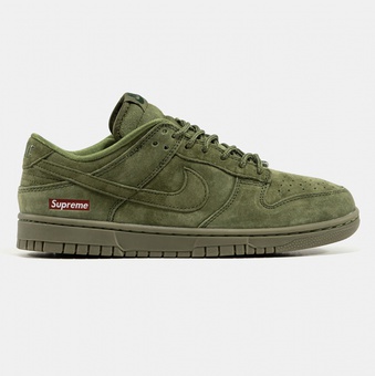 Кросівки Nike SB Dunk Low Suede Green x Supreme
