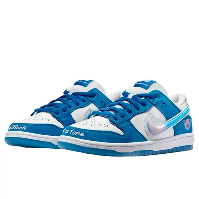 Кроссовки Nike SB Dunk Low x Born x Raised FN7819-400 (Голубой) - фото 2 