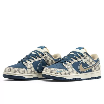 Кросівки Nike SB Dunk Low x Gucci Beige Blue (Бежевий) - фото 2 