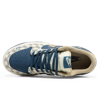 Кросівки Nike SB Dunk Low x Gucci Beige Blue (Бежевий) - фото 4 