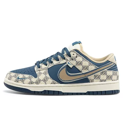 Кросівки Nike SB Dunk Low x Gucci Beige Blue (Бежевий) - фото 3 