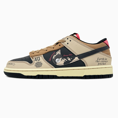 Кроссовки Nike SB Dunk Low x Stussy 40th Brown Beige (Коричневый) - фото 4 