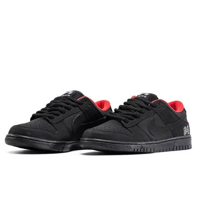 Кроссовки Nike SB Dunk Low x Supreme 94 Black (Черный) - фото 2 