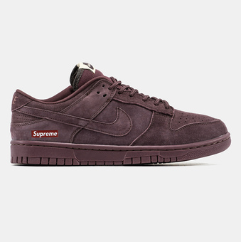 Кросівки Nike SB Dunk Low x Supreme Suede Brown