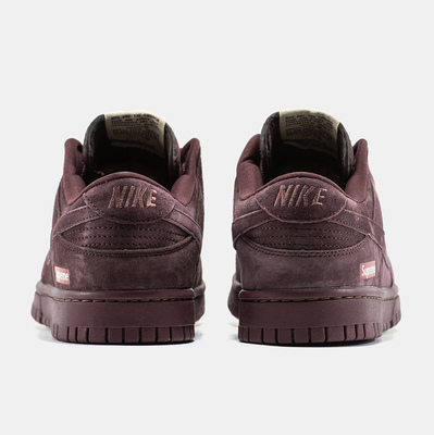 Кросівки Nike SB Dunk Low x Supreme Suede Brown (Коричневий) - фото 5 