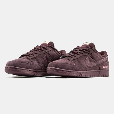 Кросівки Nike SB Dunk Low x Supreme Suede Brown (Коричневий) - фото 2 