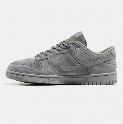 Кроссовки Nike SB Dunk Low x Supreme Suede Grey (Серый) - фото 4 