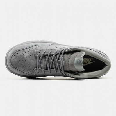 Кроссовки Nike SB Dunk Low x Supreme Suede Grey (Серый) - фото 3 