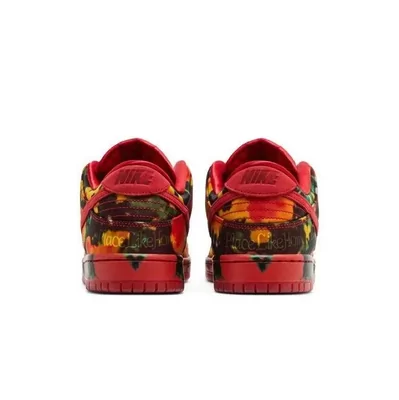 Кроссовки Nike SB Dunk Low x The Wizard of Oz (Красный) - фото 4 