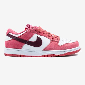 Кросівки Nike SB Low Dunk Red White Bordo