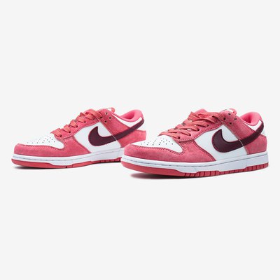 Кросівки Nike SB Low Dunk Red White Bordo (Білий) - фото 2 