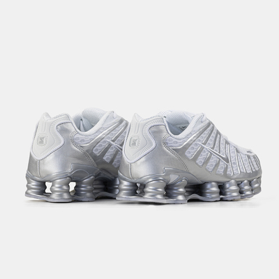 Кроссовки Nike Shox TL Light Bone Metallic Silver Cool Grey (Белый) - фото 4 
