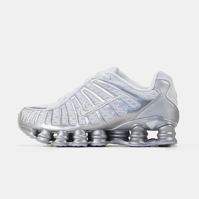 Кроссовки Nike Shox TL Light Bone Metallic Silver Cool Grey (Белый) - фото 3 