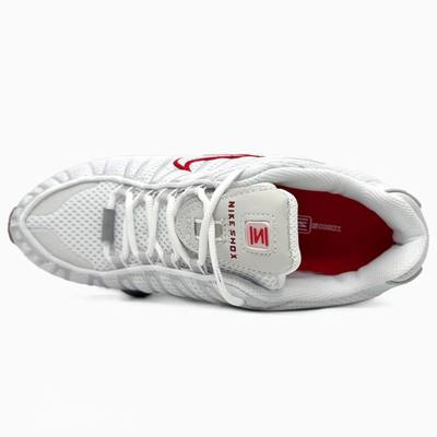 Кроссовки Nike Shox TL White Red (Белый) - фото 4 