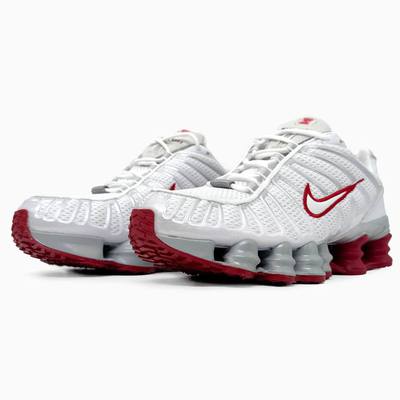 Кроссовки Nike Shox TL White Red (Белый) - фото 2 