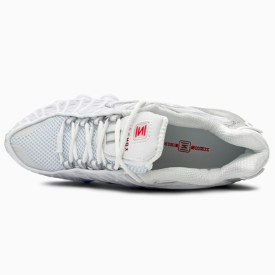 Кроссовки Nike Shox TL White Silver (Белый) - фото 4 