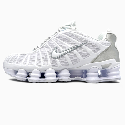 Кроссовки Nike Shox TL White Silver (Белый) - фото 3 