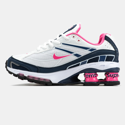 Кросівки Nike Shox x Supreme Ride 2 White Blue Pink (Рожевий) - фото 4 