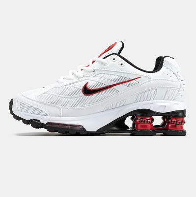 Кросівки Nike Shox x Supreme Ride 2 White Red Black (Червоний) - фото 4 