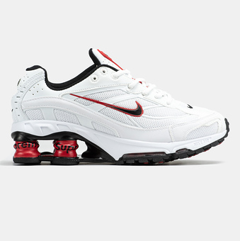 Nike Shox x Supreme Ride 2 White Red Black