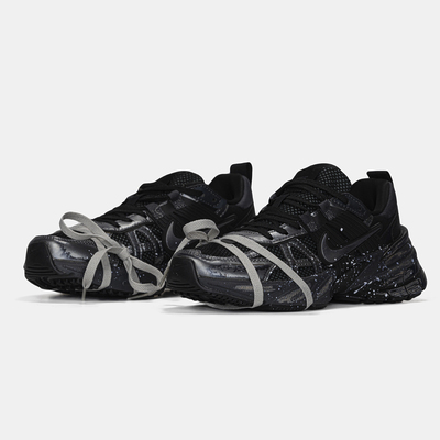 Кроссовки Nike V2K Runtekk Custom Black Grey (Черный) - фото 2 