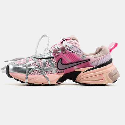 Кроссовки Nike V2K Runtekk Extreme Lace Pink Silver (Розовый) - фото 4 