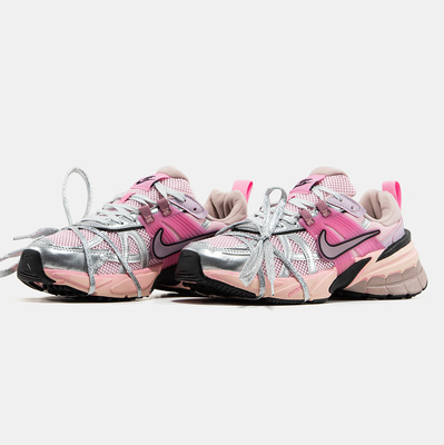 Кроссовки Nike V2K Runtekk Extreme Lace Pink Silver (Розовый) - фото 2 