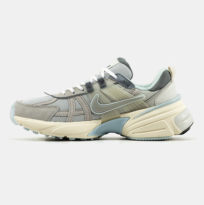 Кроссовки Nike V2K Runtekk Grey Mist Ivory Blue (Голубой) - фото 4 