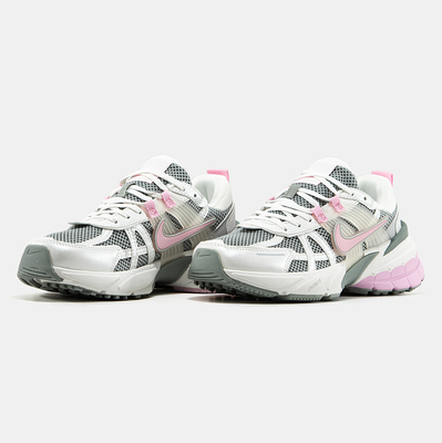 Кросівки Nike V2K Runtekk White Grey Pink (Рожевий) - фото 2 