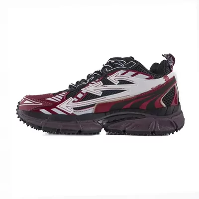 Кроссовки Off-White Be Right Back Burgundy Black White (Бордовый) - фото 4 