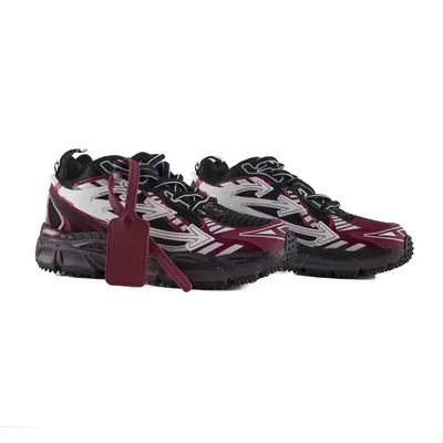 Кроссовки Off-White Be Right Back Burgundy Black White (Бордовый) - фото 2 